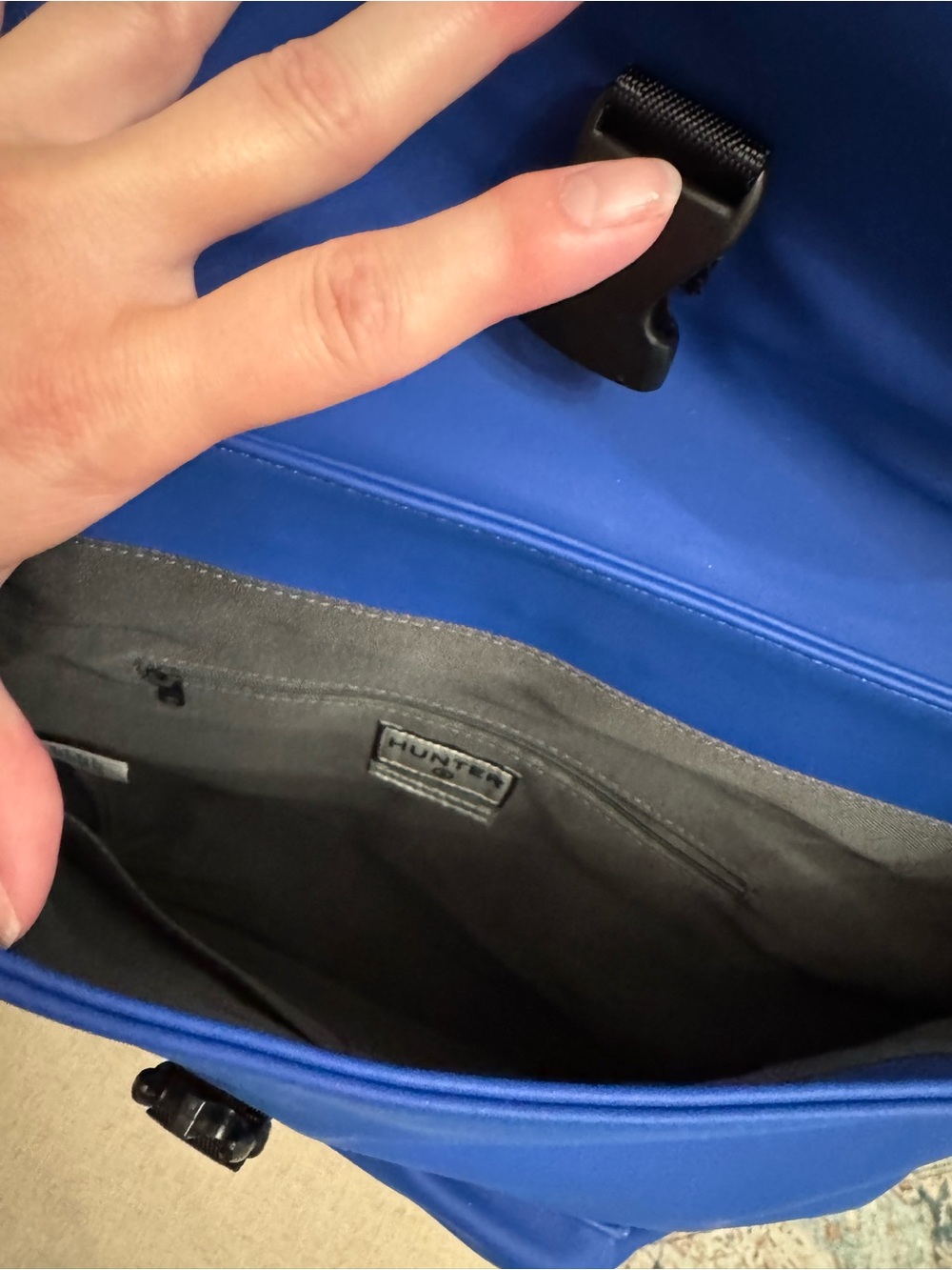Hunter Blue Backpack with Front Pocket - Hunter - Picture 2 of 4